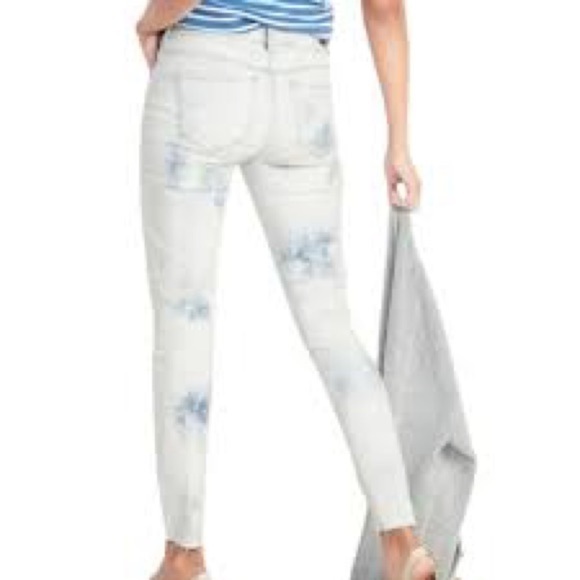 Old Navy Rockstar Tie Dye Skinny Ankle Jeans - Picture 8 of 12